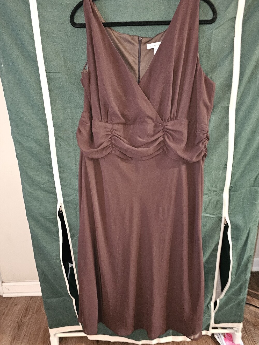 EUC WOMEN'S LOS ANGELES WOMAN BROWN DRESS SIZE 20W